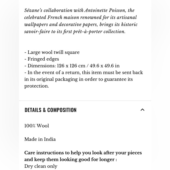 Sezane x Antoinette Poisson Pio scarf - Picture 4 of 4